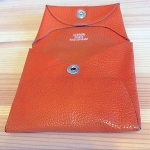 Hermès Bastia Orange coin purse